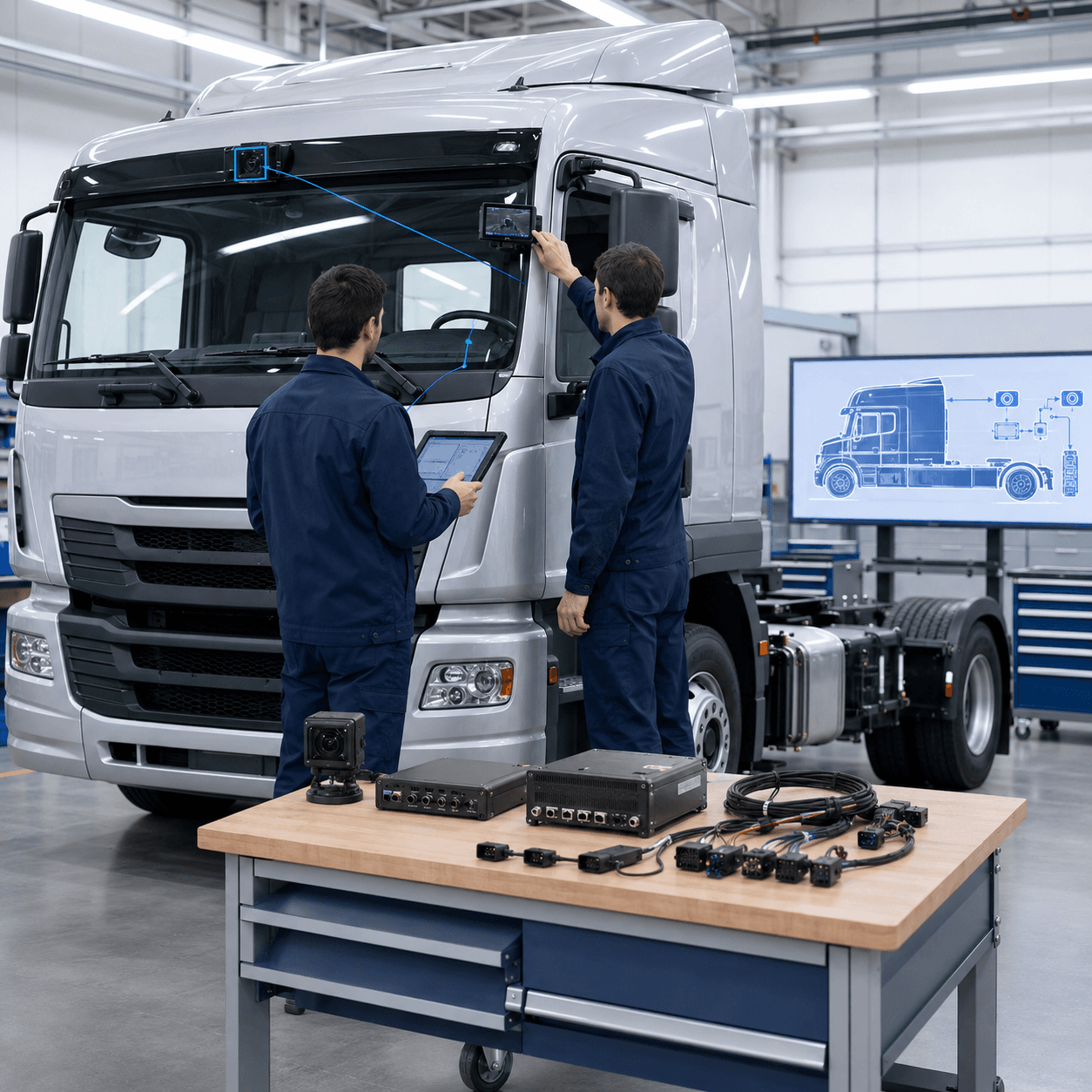 Commercial vehicle electronics integration for OEM and ODM projects