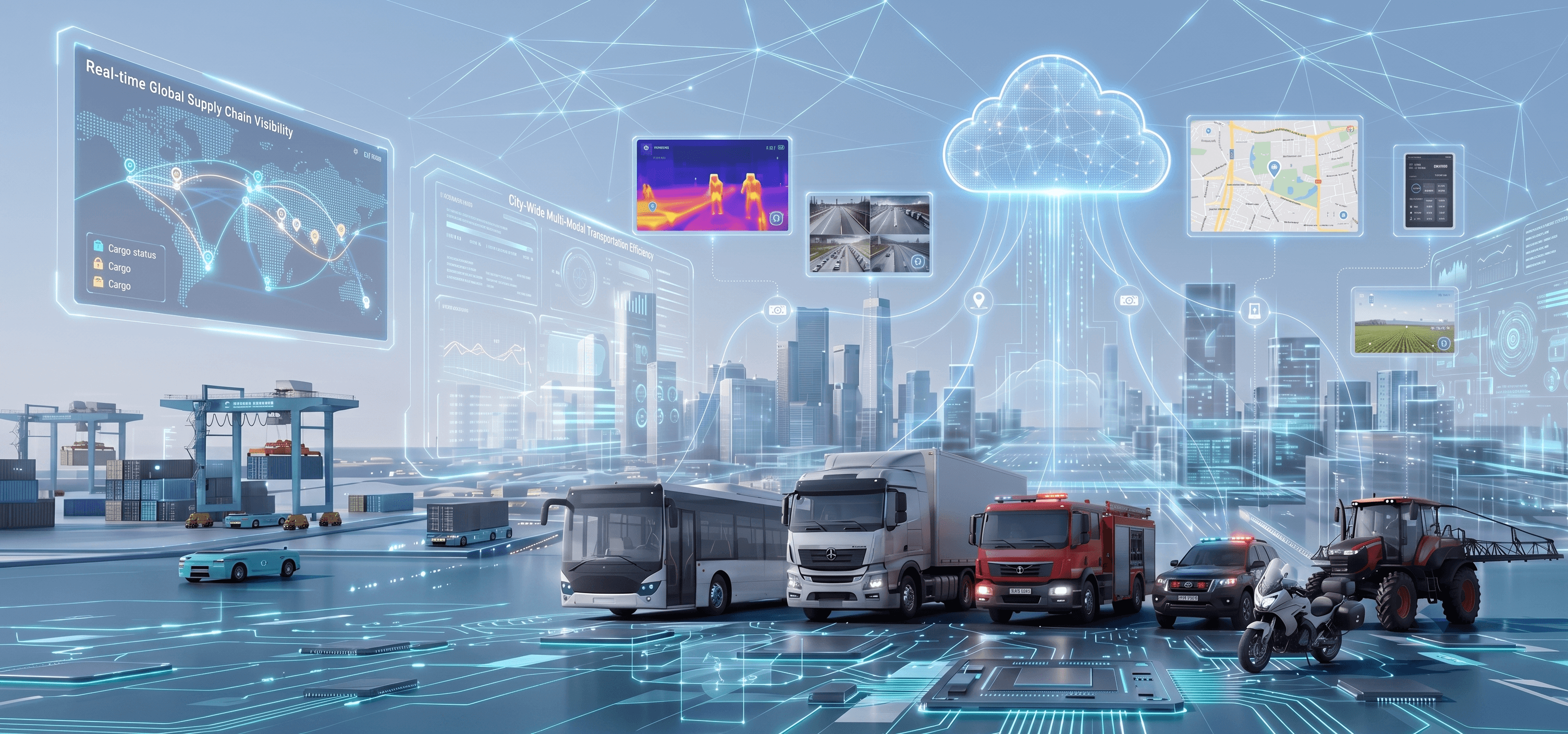 Fleet monitoring platform and vehicle visibility scene