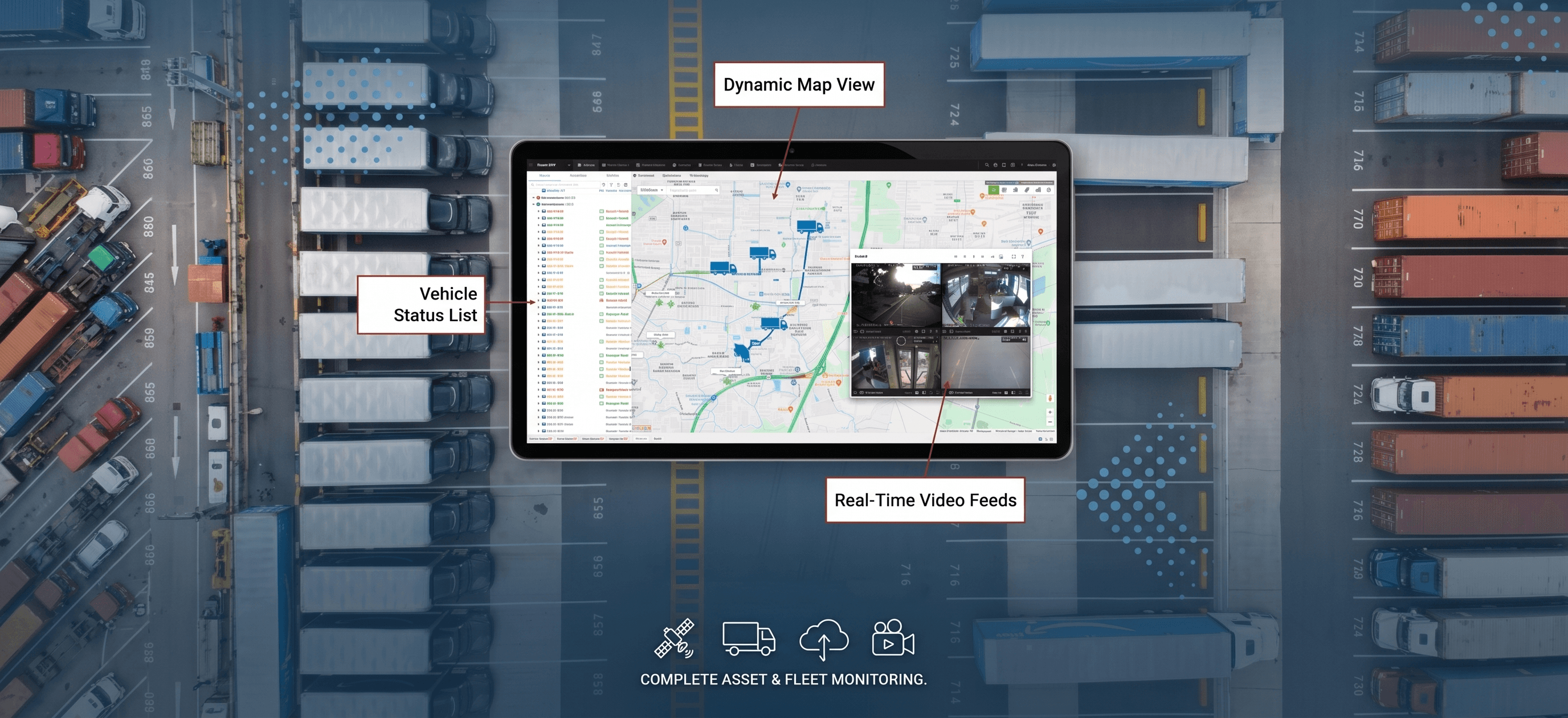 Vehicle tracking and fleet status overview