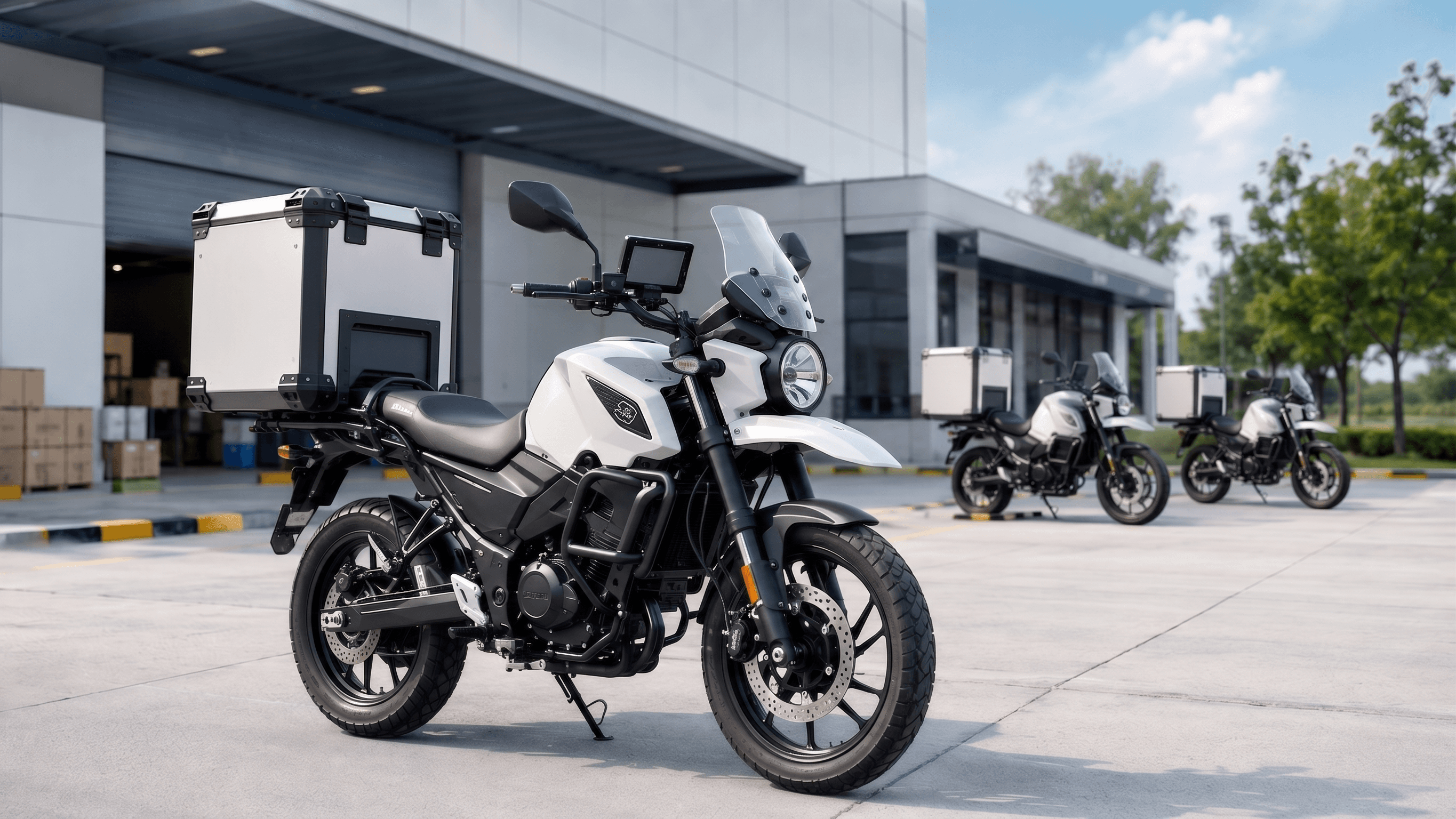 Commercial motorcycle fleet electronics application
