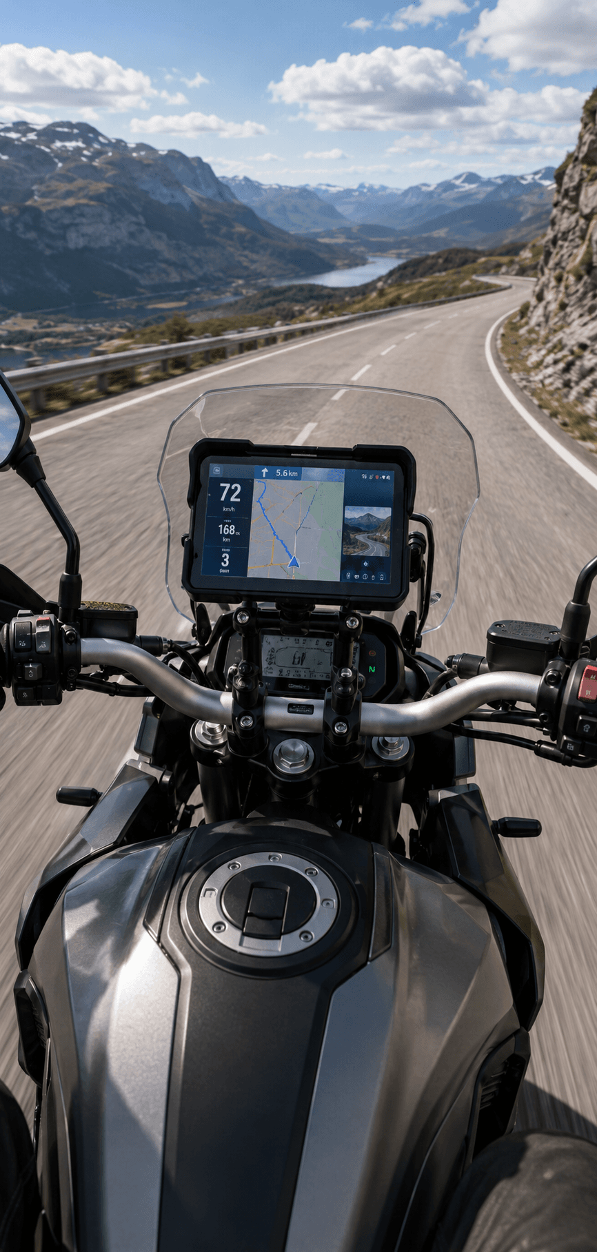 Motorcycle smart display and connected cockpit electronics