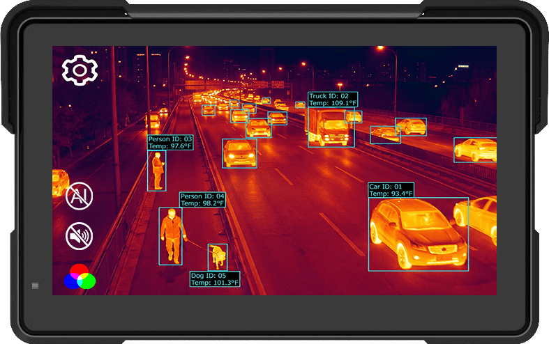 AI vision and thermal imaging vehicle safety system