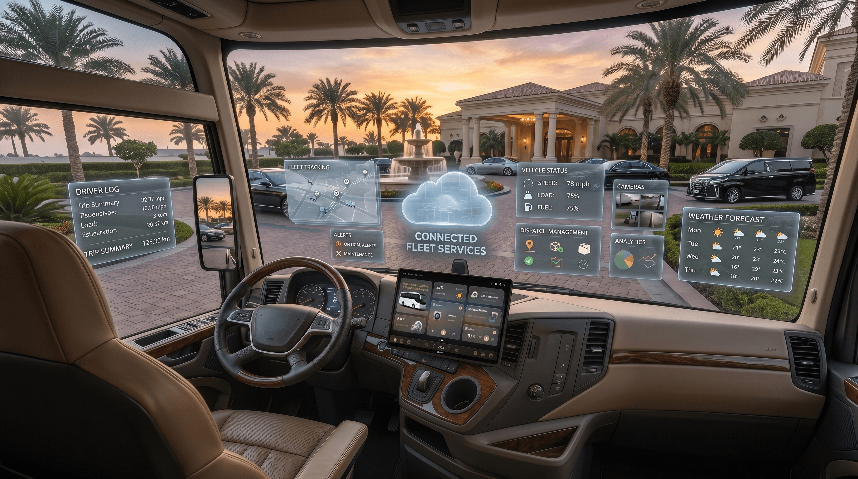 Integrated vehicle display and connected platform application