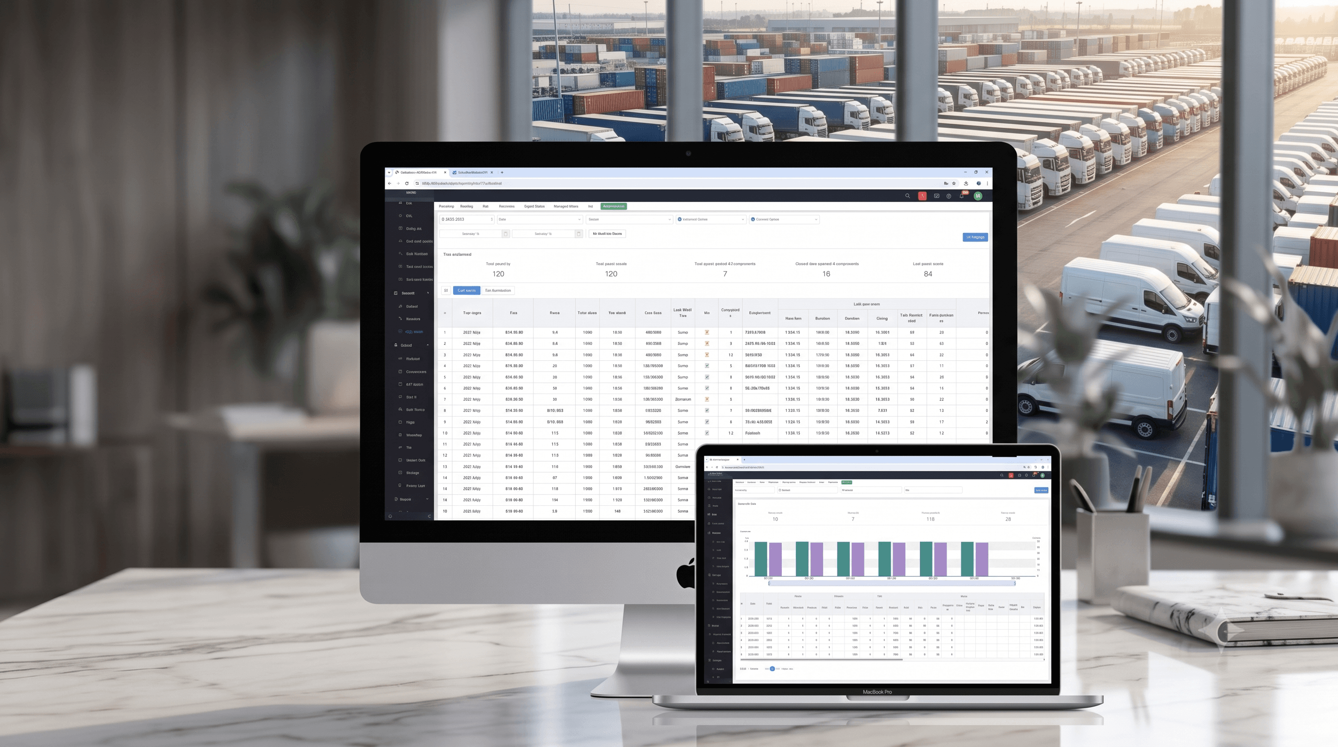 Fleet reports and operational analytics dashboard